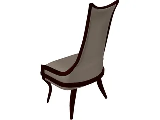 Wooden Chair 3D Model preview