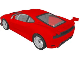 Ferrari F430 GT2 3D Model preview