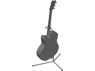 Guitar Yamaha 340 3D Model preview