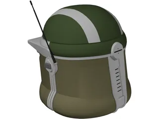 Star Wars AT-TE Gunner Helmet 3D Model preview