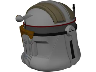 Commander Cody Helmet 3D Model preview