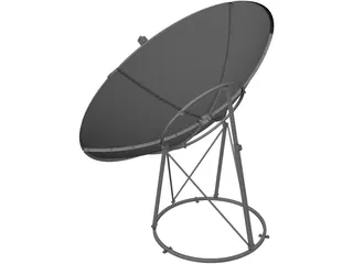 Satilite Dish 3D Model preview