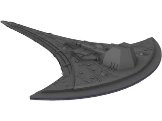 Star Gate Destiny Ship 3D Model preview
