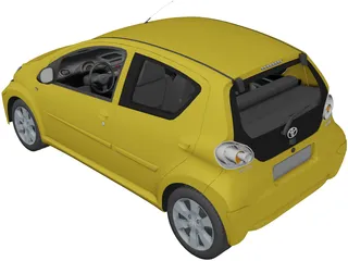 Toyota Aygo (2013) 3D Model preview