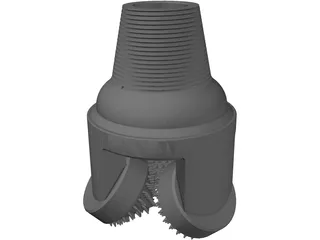 Tricone Drill 3D Model preview