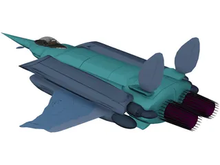 F-150 Fighter 3D Model preview