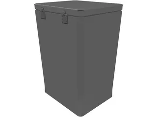 Dustbin 3D Model preview