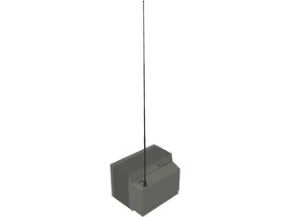 Small Portable TV 3D Model preview
