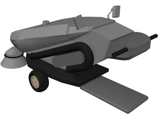 Tennant 414 Air Sweeper 3D Model preview