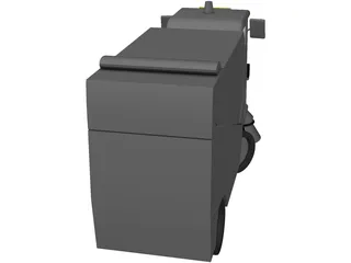 Tennant 636 Vacuum Sweeper 3D Model preview