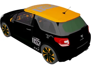 Citroen DS3 Racing (2011) 3D Model preview