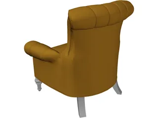 Single Sofa 3D Model preview