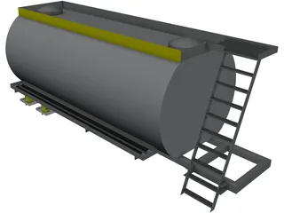 Oil Tanker Body 3D Model preview