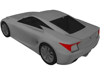 Lexus LF-A Concept (2007) 3D Model preview