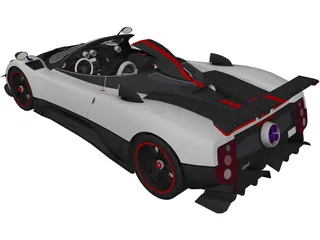 Pagani Cinque Roadster 3D Model preview