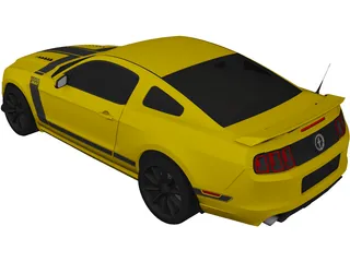 Ford Mustang Boss 302 (2013) 3D Model preview