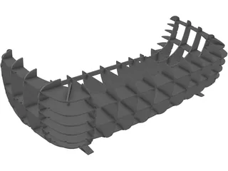 Sofa Laser Cut 3D Model preview
