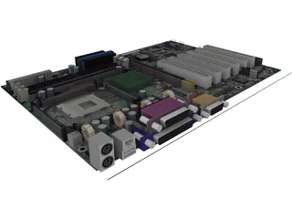 Motherboard 3D Model preview