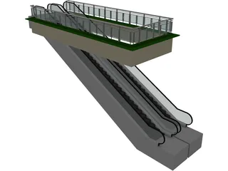 Escalator 3D Model preview