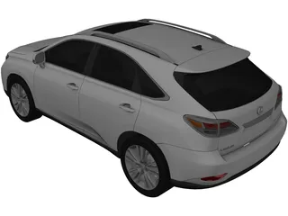Lexus RX450h 3D Model preview