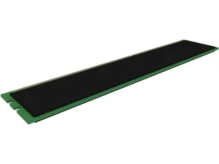 RAM DDR3 Memory Module 3D Model preview