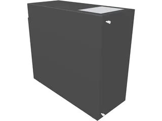 CPU Desktop Computer 3D Model preview