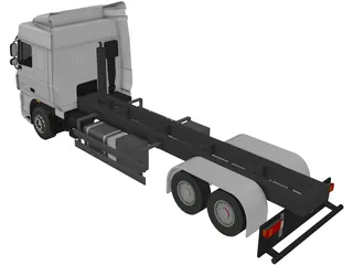 DAF XF 6x2 3D Model preview