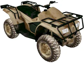 Quad 3D Model preview
