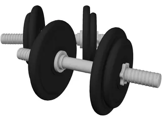 Dumbbell 3D Model preview