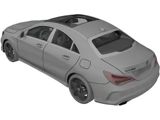 Mercedes-Benz CLA260 Sport Sedan (2014) 3D Model preview