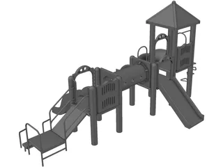 Children Playground 3D Model preview