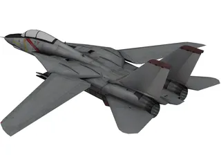 F-14A Tomcat 3D Model preview
