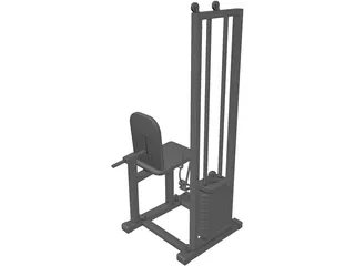 Leg Extension Equipment 3D Model preview