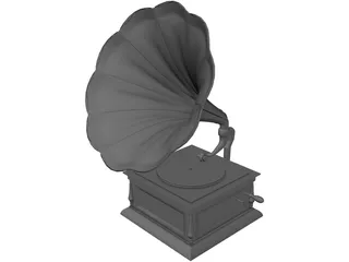 Gramophone 3D Model preview