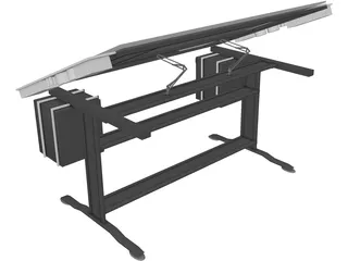 Art Table 3D Model preview