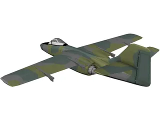 Northrop YA-9A 3D Model preview