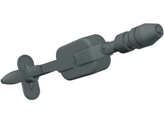 Hand Drill 3D Model preview