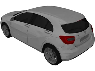 Mercedes-Benz A250 (2012) 3D Model preview