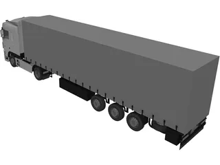 DAF XF 3D Model preview
