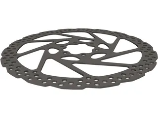 Brake Disc Shimano 180 3D Model preview