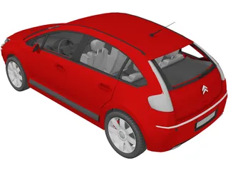 Citroen C4 3D Model preview