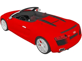 Audi R8 V10 Spyder (2012) 3D Model preview