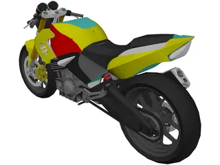 Honda Tiger Revo 200 3D Model preview