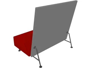 Bix Double Seat 3D Model preview