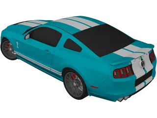 Ford Mustang Shelby GT500 (2013) 3D Model preview