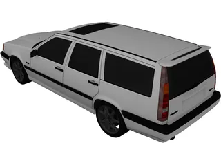 Volvo 850R Estate 3D Model preview