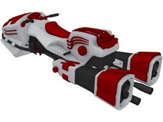 Jetbike 3D Model preview