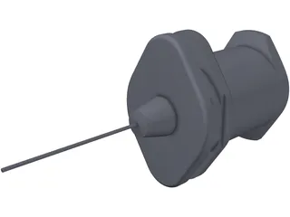 Luer Lock Needle 3D Model preview