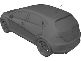 Seat Leon 3D Model preview