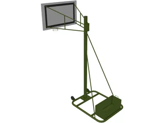 Basketball Rack 3D Model preview